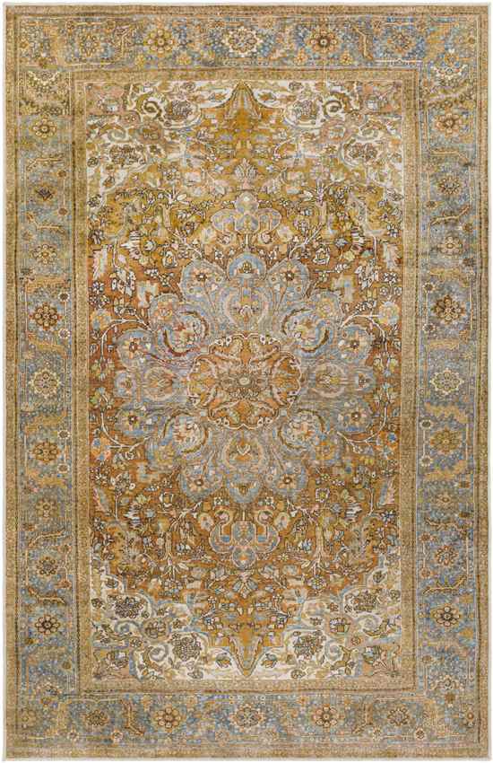 St Francisville Traditional Camel Washable Area Rug