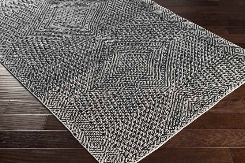 Janel Global Black Area Rug