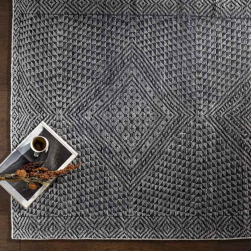 Janel Global Black Area Rug