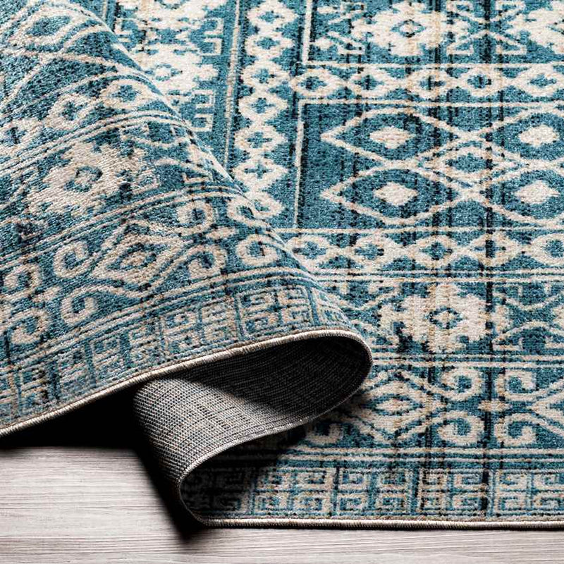 St Leon Global Sky Blue Washable Area Rug