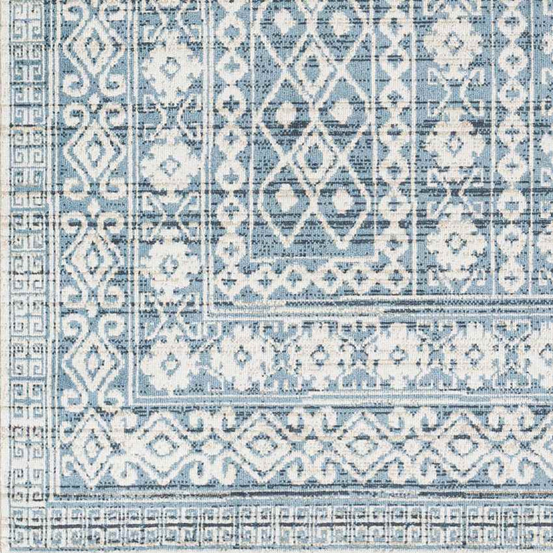 St Leon Global Sky Blue Washable Area Rug