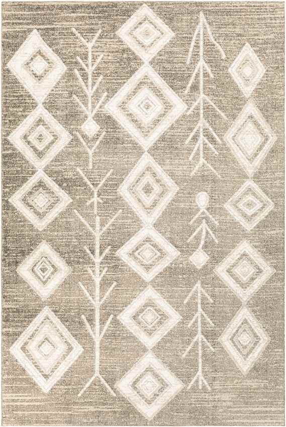 Seelyville Global Light Gray Washable Area Rug