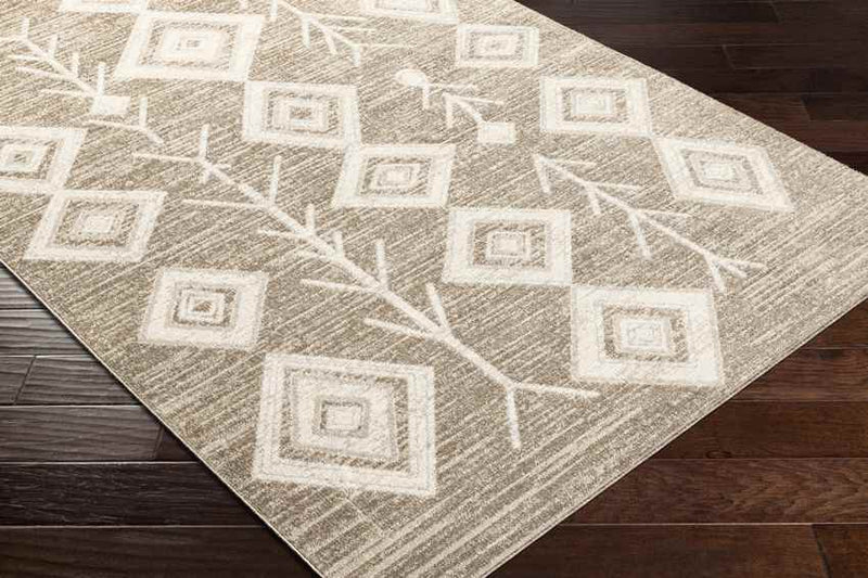 Seelyville Global Light Gray Washable Area Rug