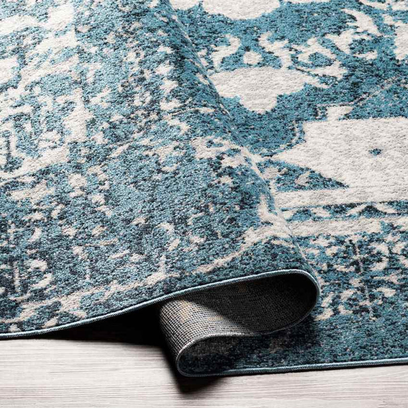 Shamrock Lakes Modern Sky Blue Washable Area Rug