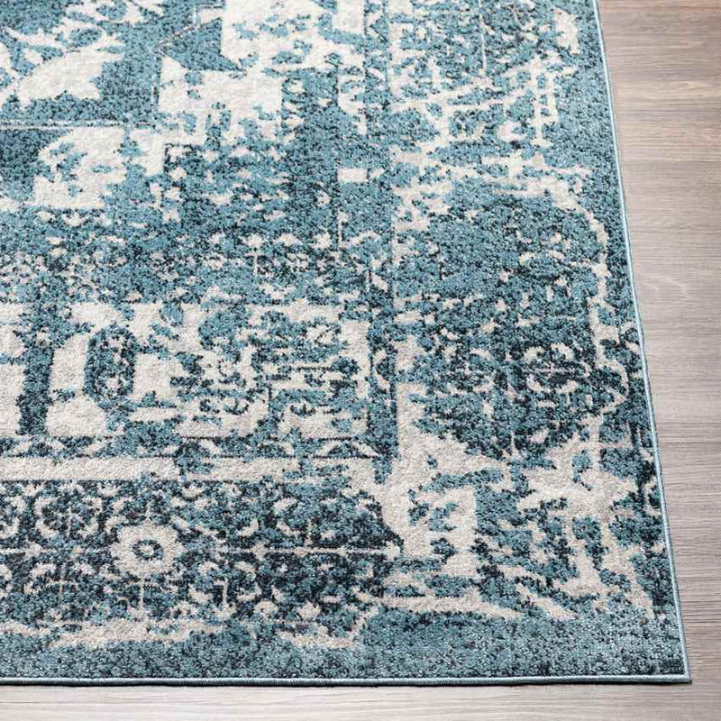 Shamrock Lakes Modern Sky Blue Washable Area Rug