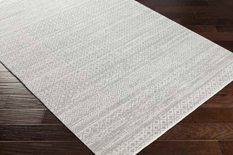 Waynetown Global Light Gray Washable Area Rug