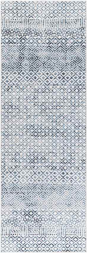 Waynetown Global Ink Blue Washable Area Rug