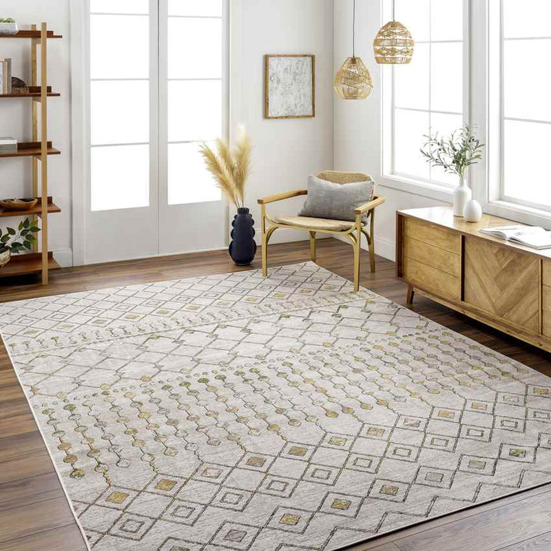 Mary Global Mustard Washable Area Rug