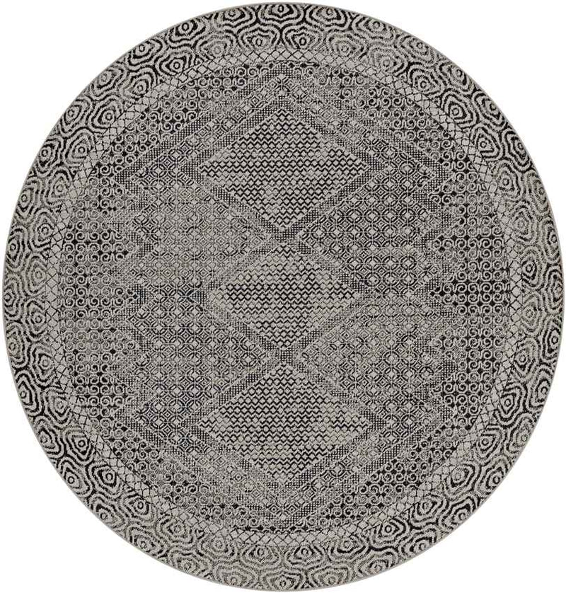 West Harrison Global Black Washable Area Rug