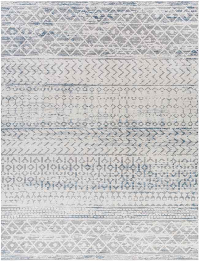 West Terre Haute Global Medium Gray Washable Area Rug