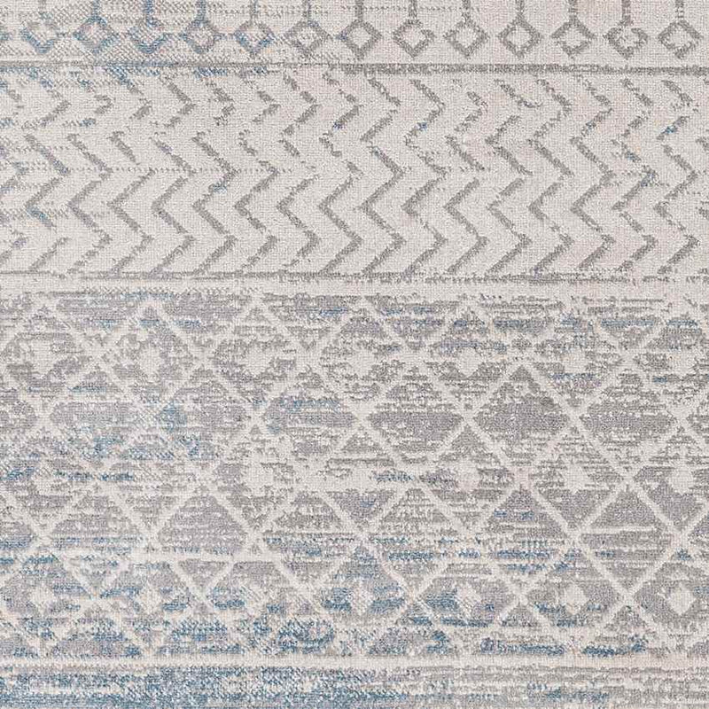 West Terre Haute Global Medium Gray Washable Area Rug