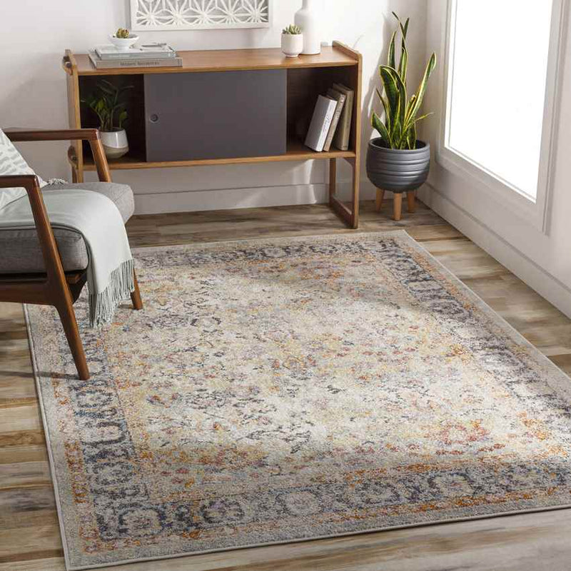 Hazel Crest Traditional Burnt Orange Area Rug