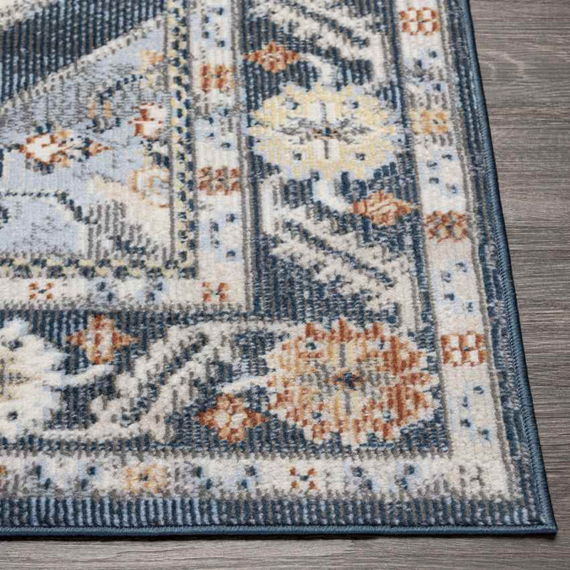 Country Club Hills Traditional Denim Area Rug