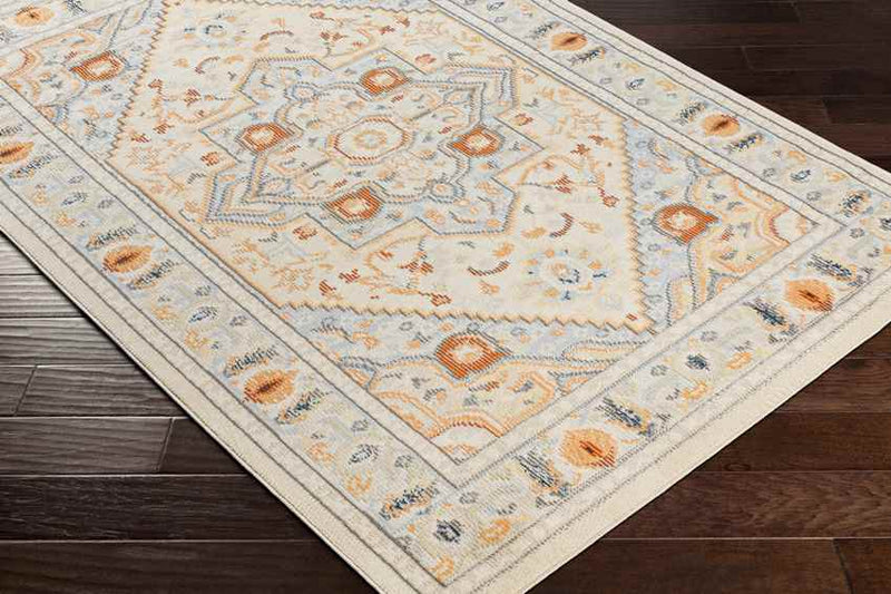 Crescent Traditional Beige Area Rug