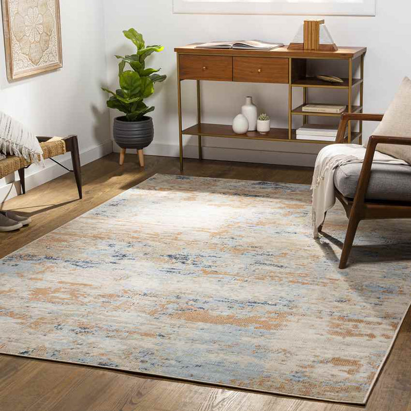 Davis Junction Modern Burnt Orange Area Rug