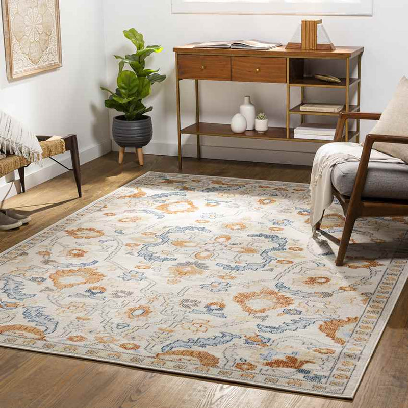 Deer Grove Traditional Ivory Area Rug