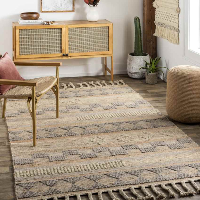 Mount Zion Global Tan Area Rug