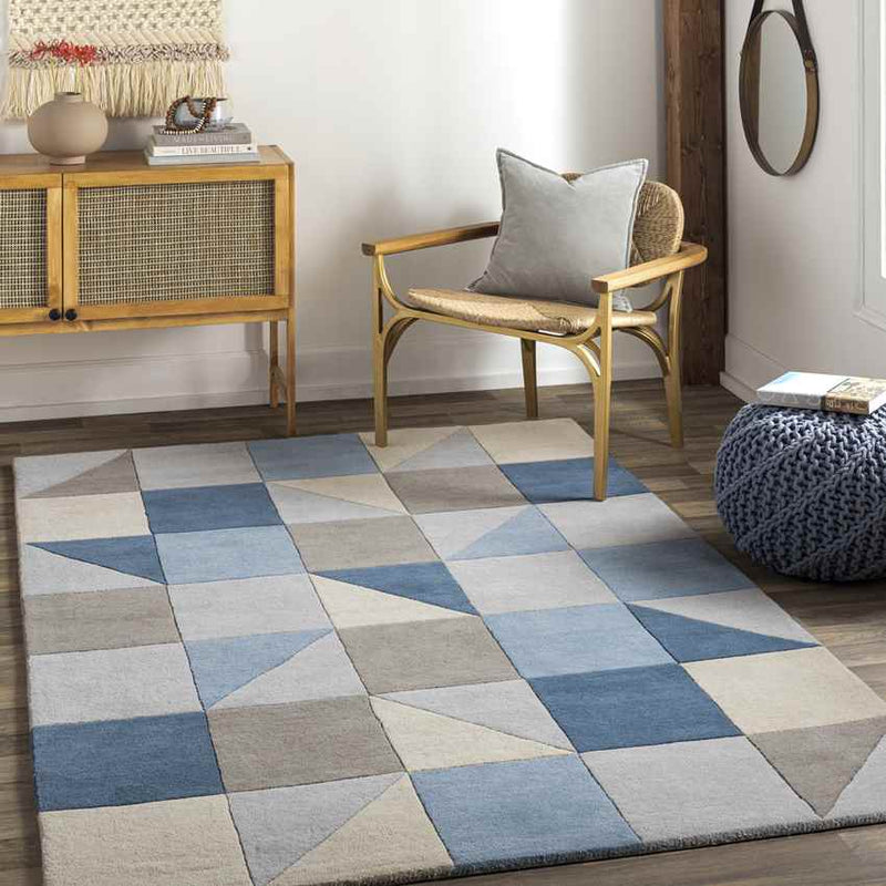 Paragon Modern Pale Blue Area Rug