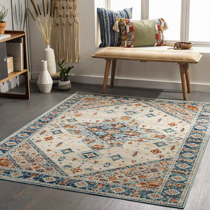 Dearborn Traditional Cream Area Rug