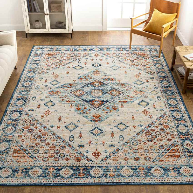 Dearborn Traditional Cream Area Rug