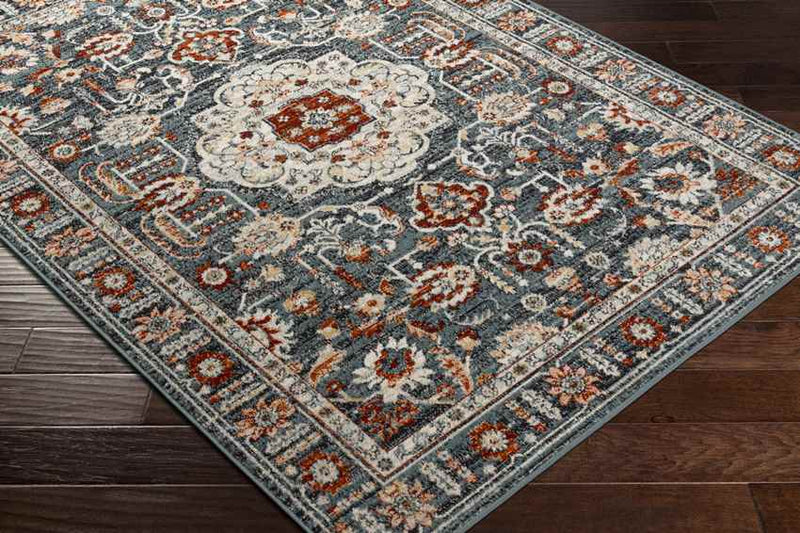 Amo Traditional Navy Area Rug