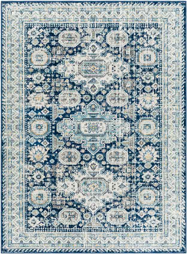 Avilla Traditional Teal Area Rug