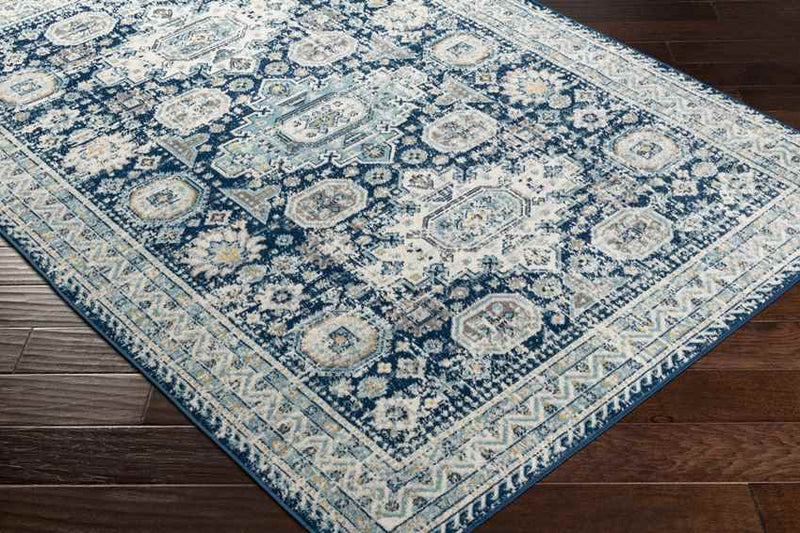 Avilla Traditional Teal Area Rug