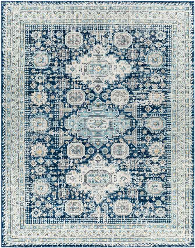 Avilla Traditional Teal Area Rug