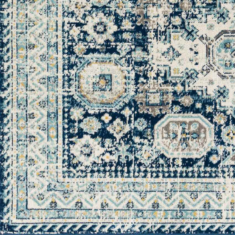 Avilla Traditional Teal Area Rug