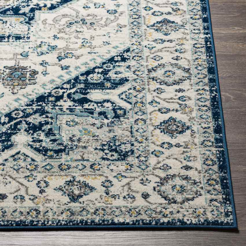 Battle Ground Traditional Teal Area Rug