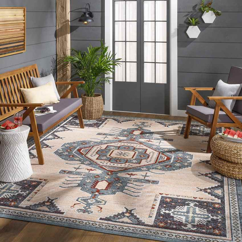 Bruceville Global Peach Area Rug