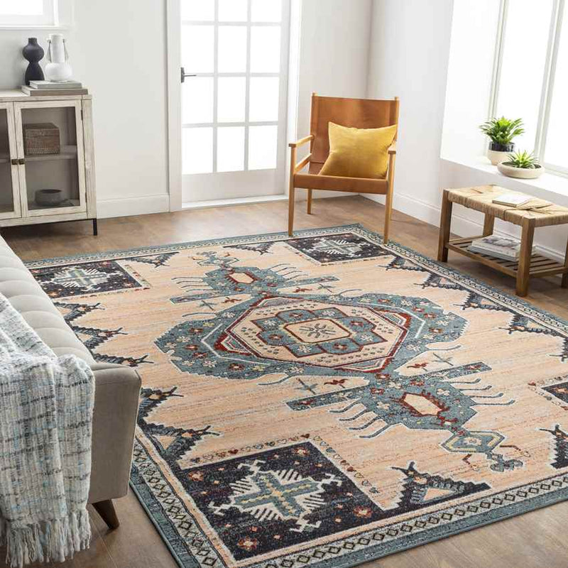 Bruceville Global Peach Area Rug