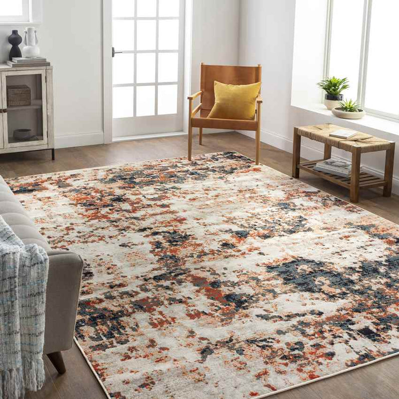 Burnettsville Modern Rust Area Rug