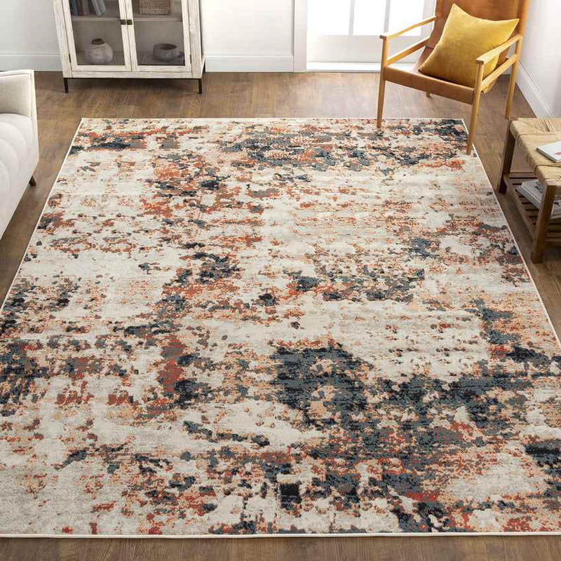 Burnettsville Modern Rust Area Rug