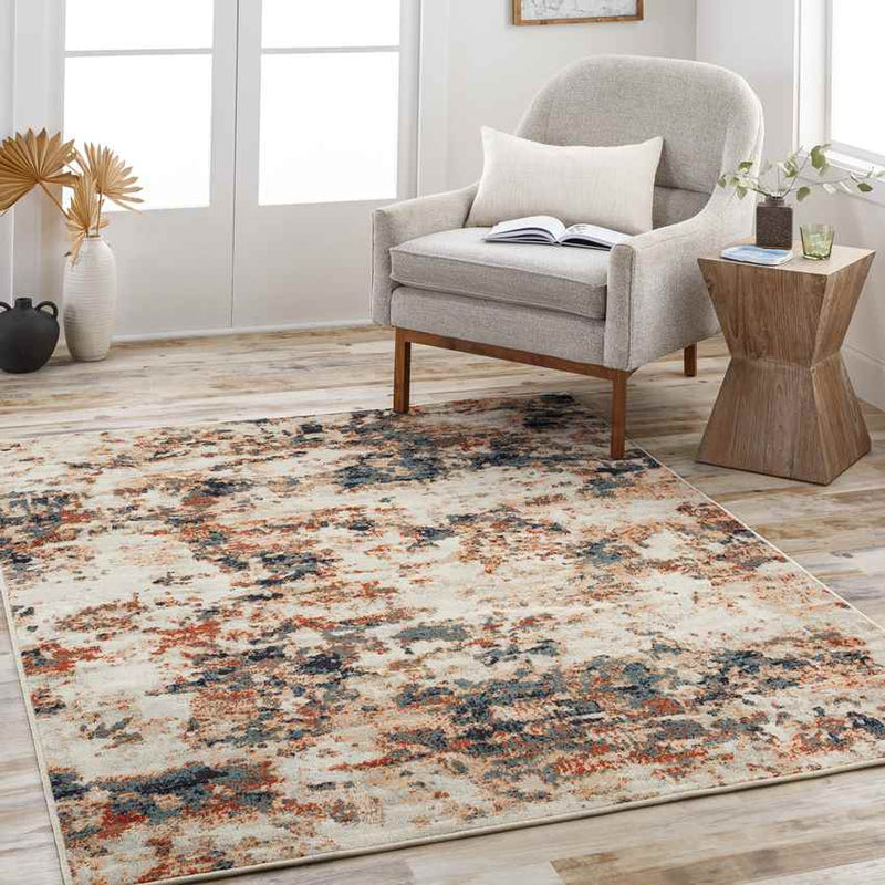 Burnettsville Modern Rust Area Rug