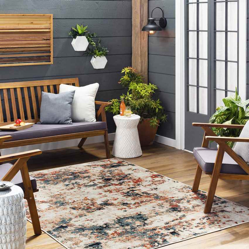 Burnettsville Modern Rust Area Rug