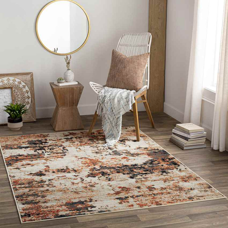 Burns Harbor Modern Rust Area Rug