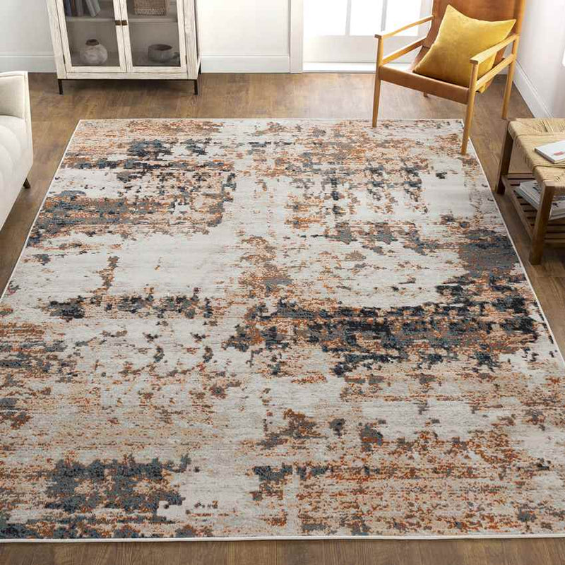 Burns Harbor Modern Rust Area Rug