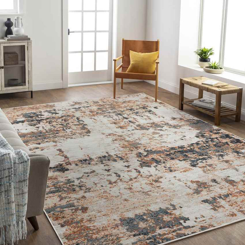 Burns Harbor Modern Rust Area Rug