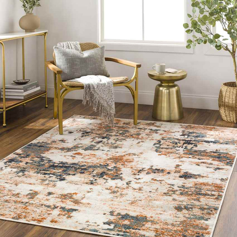 Burns Harbor Modern Rust Area Rug