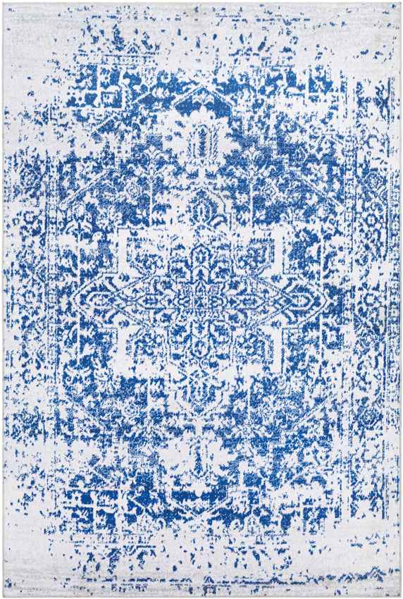 Straughn Traditional Blue Washable Area Rug