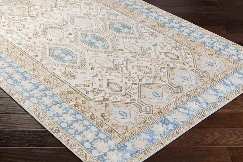 Summitville Traditional Beige Washable Area Rug