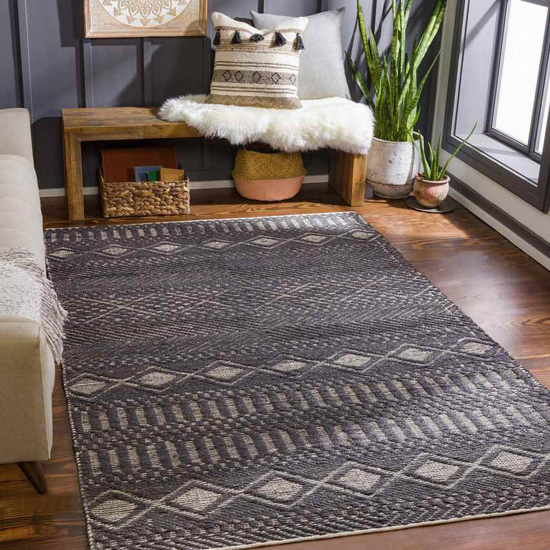 Beech Grove Global Charcoal Area Rug