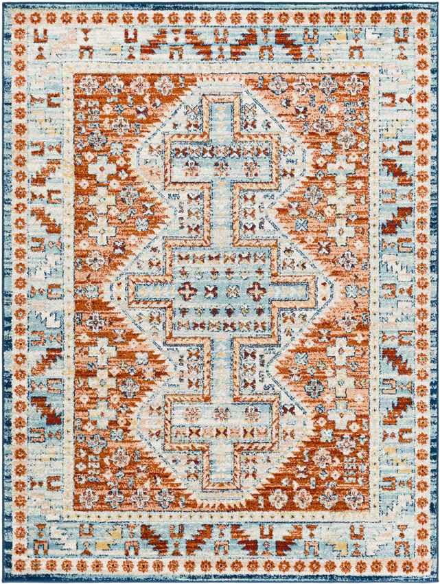 Chalmers Traditional Burnt Orange Area Rug