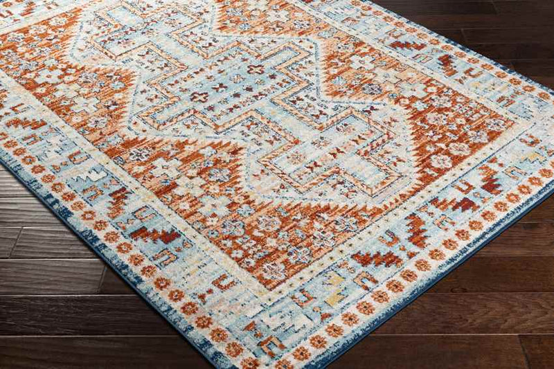 Chalmers Traditional Burnt Orange Area Rug