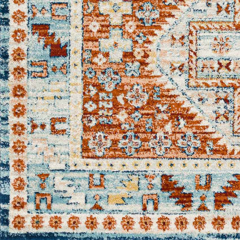 Chalmers Traditional Burnt Orange Area Rug