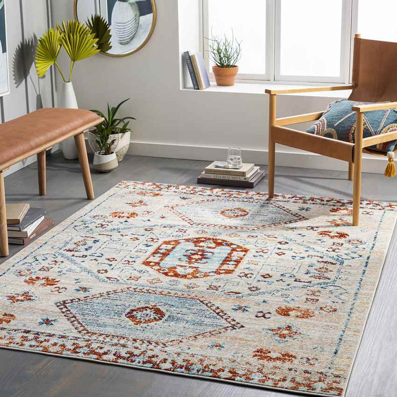 Riczi Traditional Ivory Area Rug