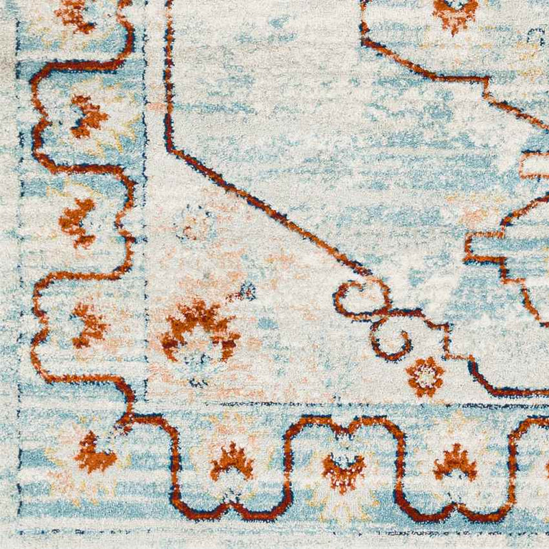 Chrisney Traditional Pale Blue Area Rug