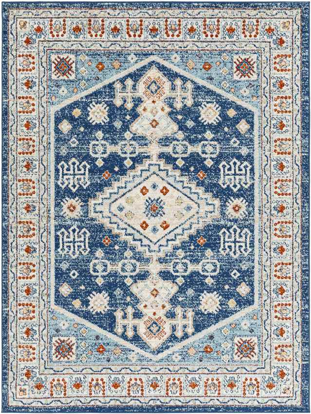 Clifford Traditional Navy Area Rug