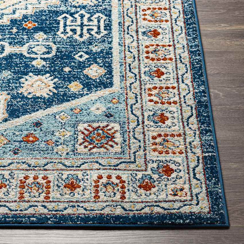 Clifford Traditional Navy Area Rug